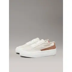 CALVIN KLEIN - Zapatillas de Lona Flatform Beige