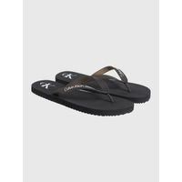 Sandalias con Logotipo Negro