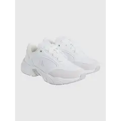 CALVIN KLEIN - Zapatillas de Cuero Retro Blanco