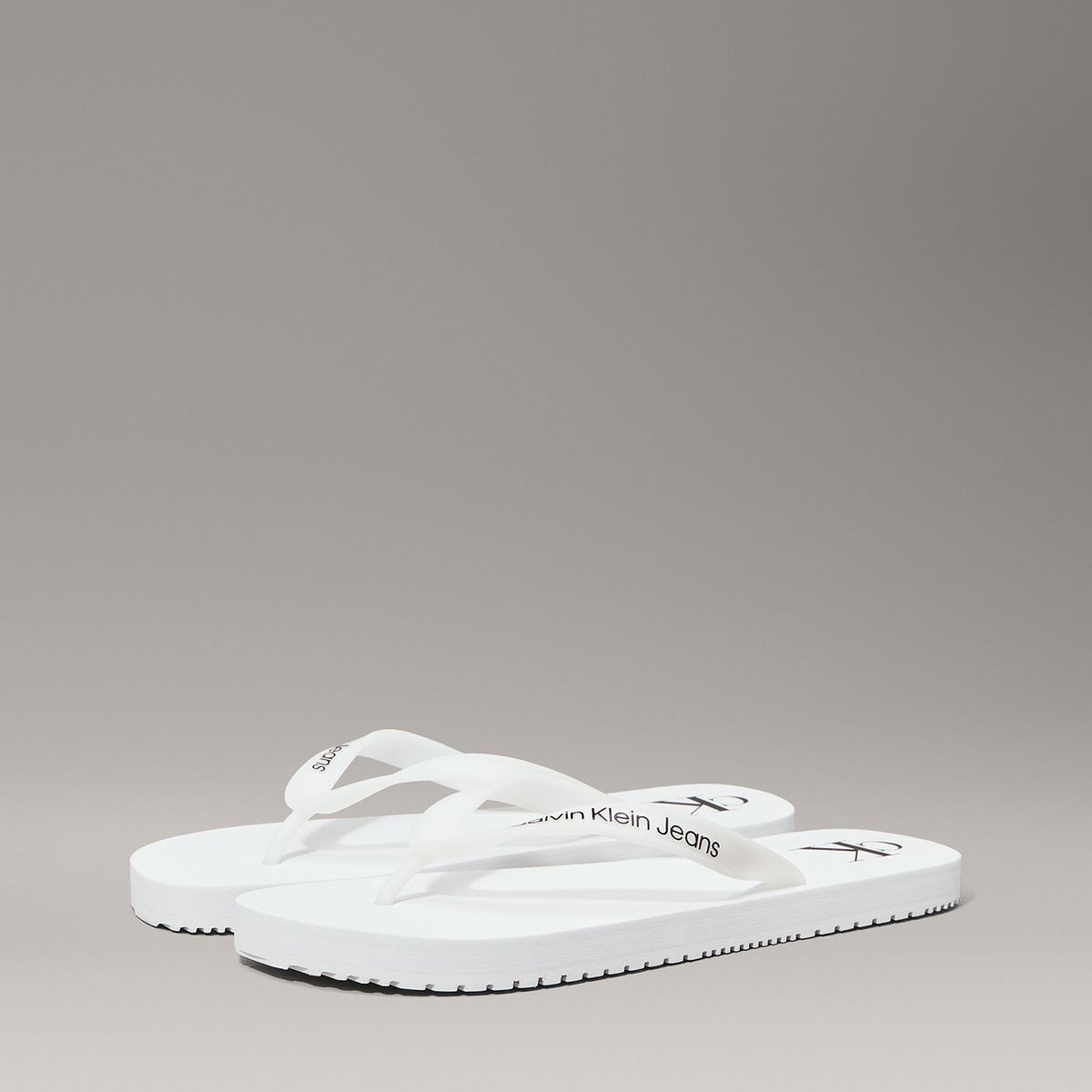 CALVIN KLEIN - Sandalias con Logotipo Blanco Calvin Klein