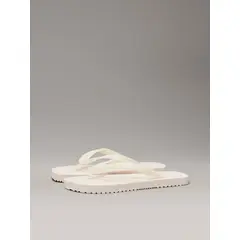 CALVIN KLEIN - Sandalias Transparente con Logo Beige