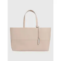 CALVIN KLEIN - Cartera Shopper Ck Mixmedia Beige