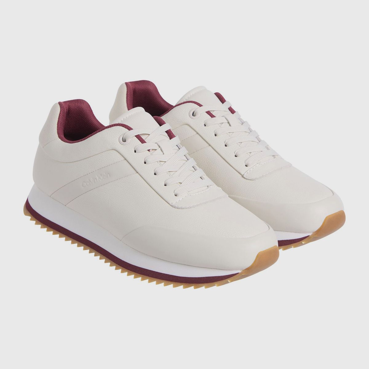 CALVIN KLEIN - Zapatillas Runner Lace Up Beige Calvin Klein