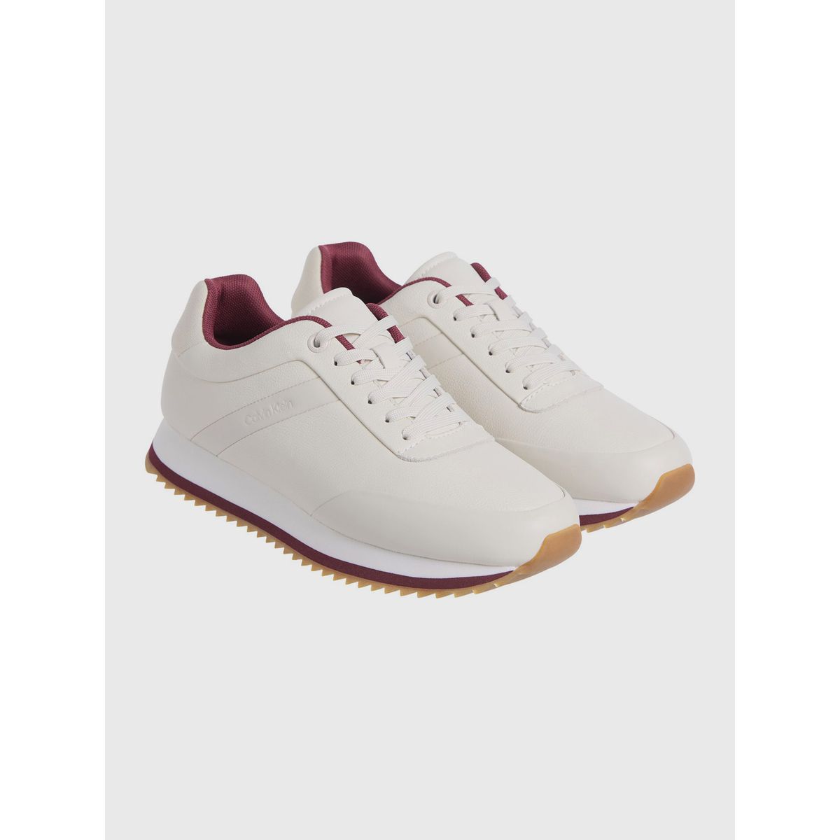 CALVIN KLEIN - Zapatillas Runner Lace Up Beige Calvin Klein