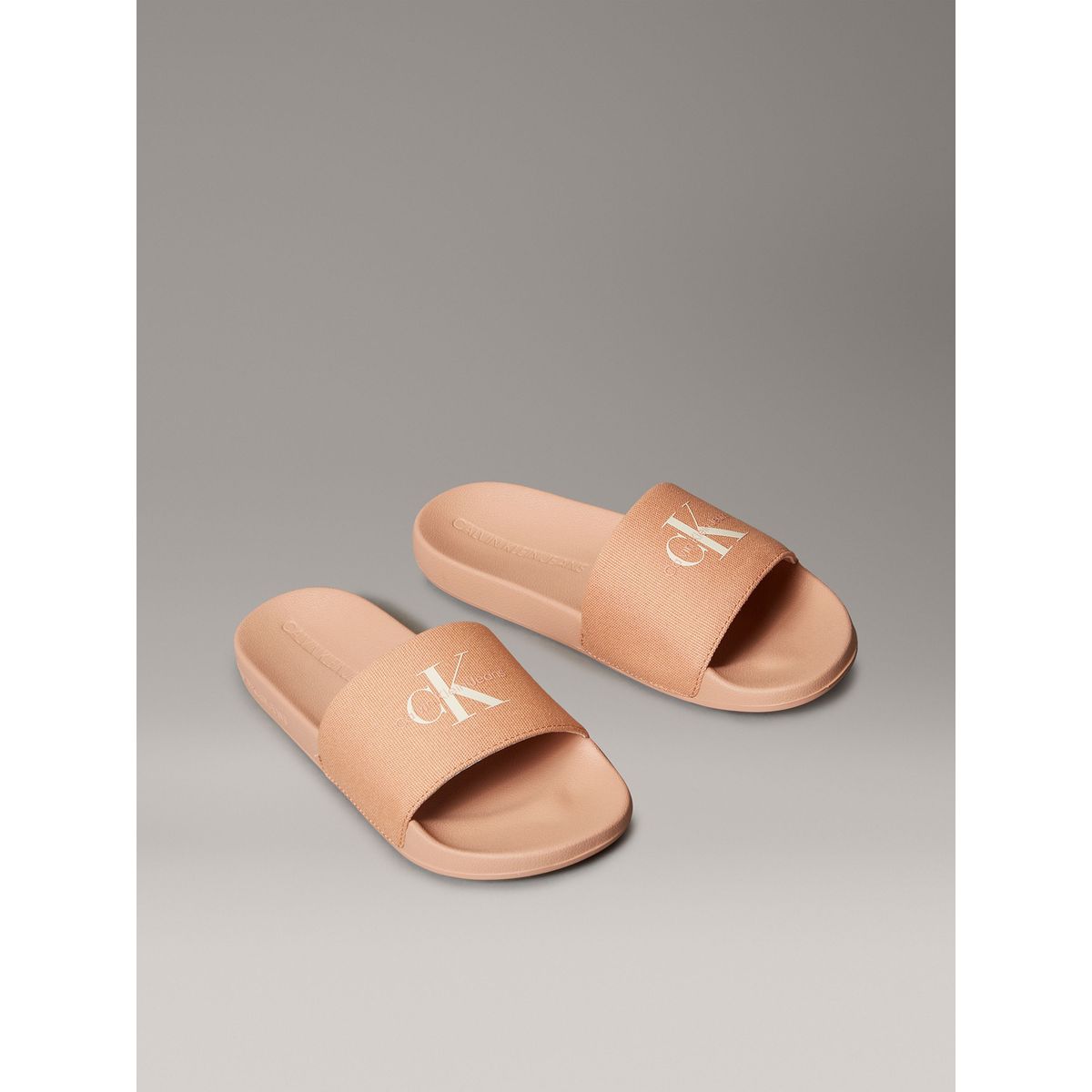CALVIN KLEIN - Sandalias de Lona Monogram Coral Calvin Klein