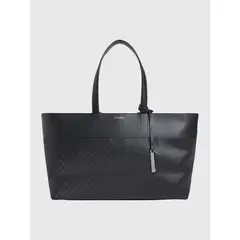 CALVIN KLEIN - Cartera Shopper Ck Mixmedia Negro