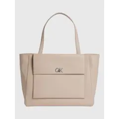 CALVIN KLEIN - Cartera Tote CK Medium Beige