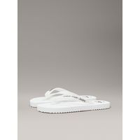 Sandalias Transparente con Logo Blanco