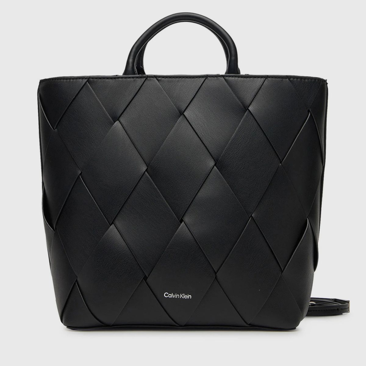CALVIN KLEIN - Cartera Tote Ck Woven Negro Calvin Klein