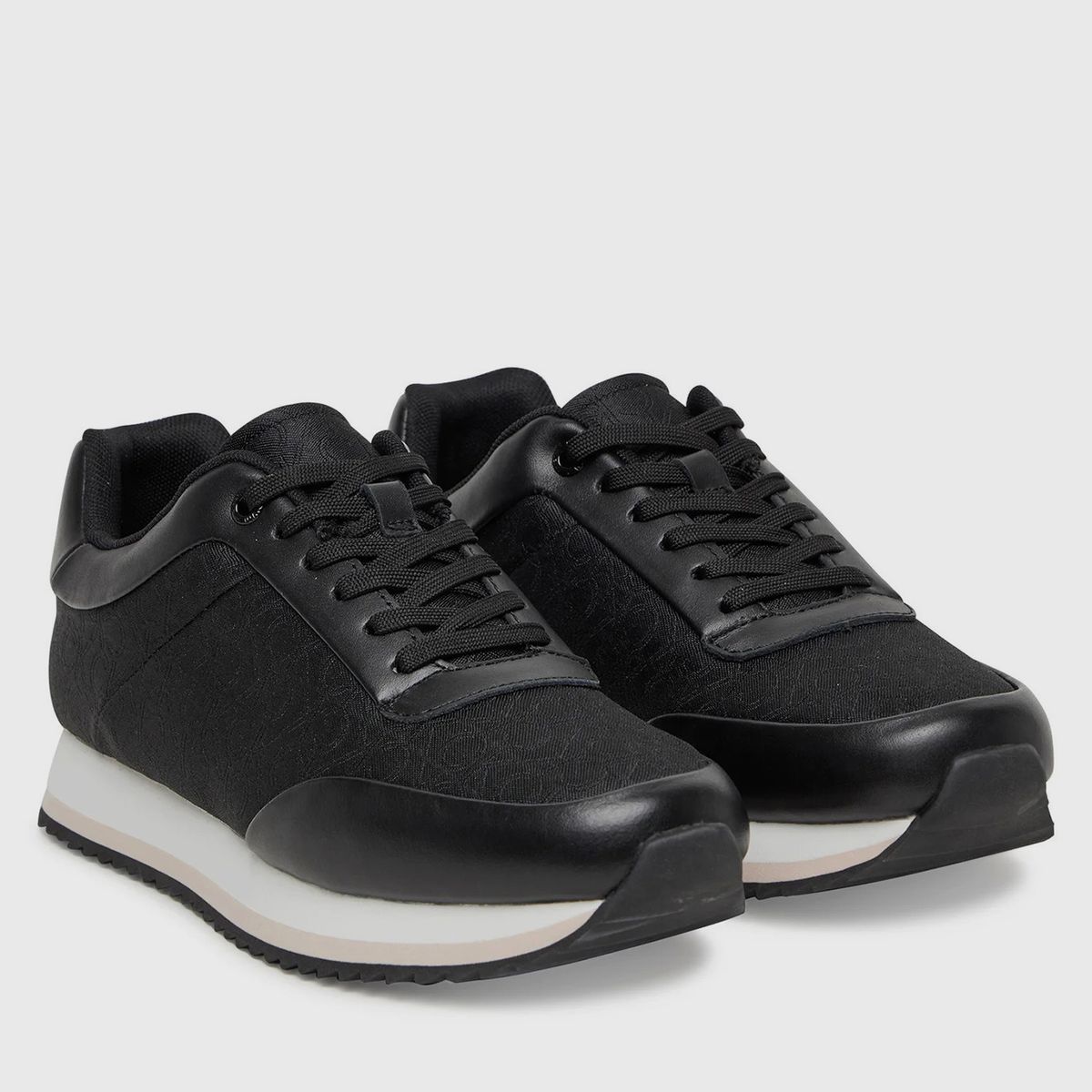 CALVIN KLEIN - Zapatillas Runner Lace Up Negro Calvin Klein