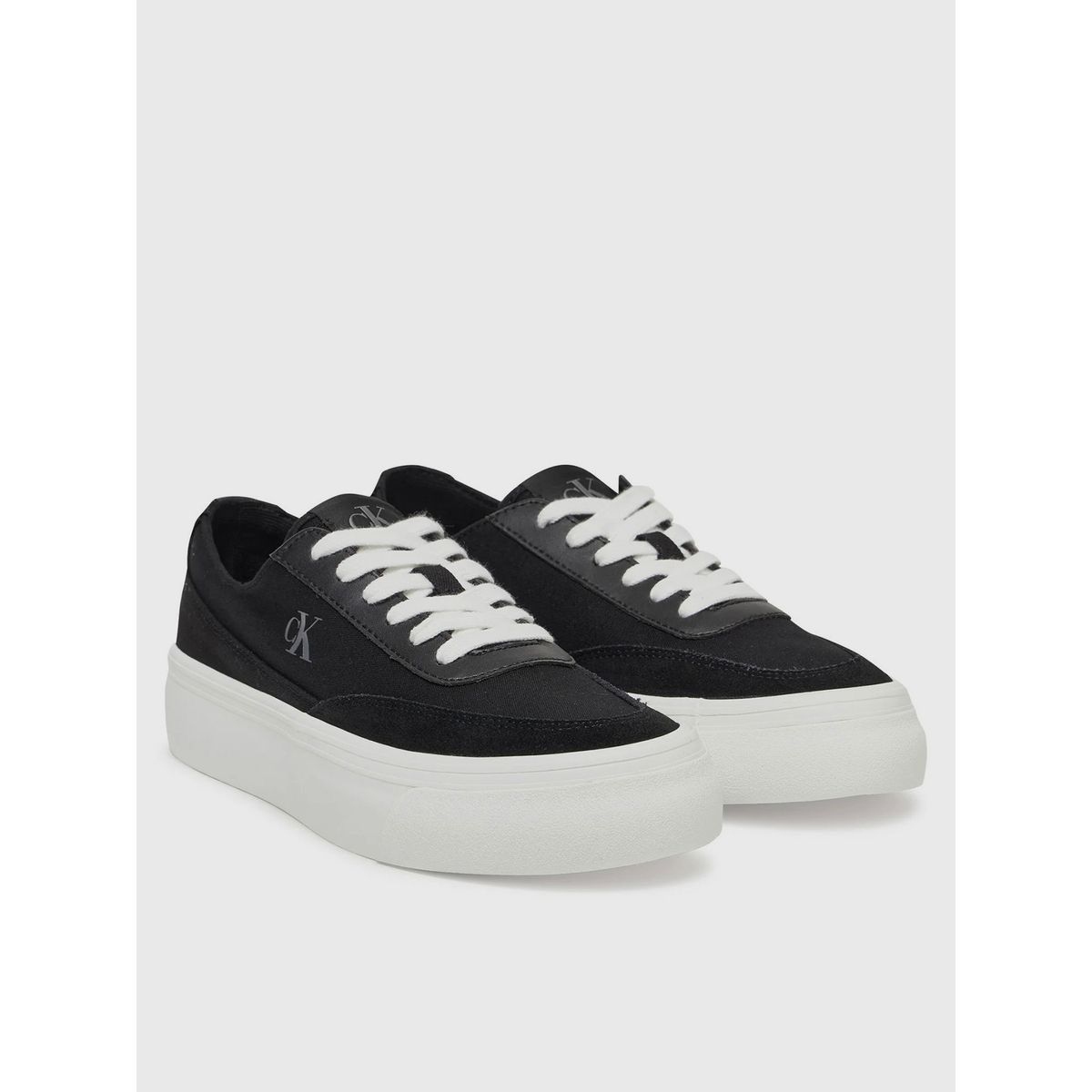 CALVIN KLEIN - Zapatillas de Lona Flatform Negro Calvin Klein