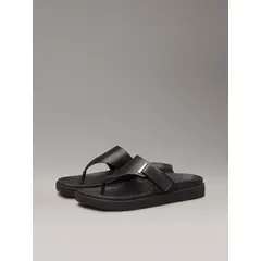 CALVIN KLEIN - Sandalias de Cuero Eyelet Negro