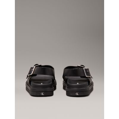 Imagen 2 del producto Sandalias de Cuero con Hebilla Negro