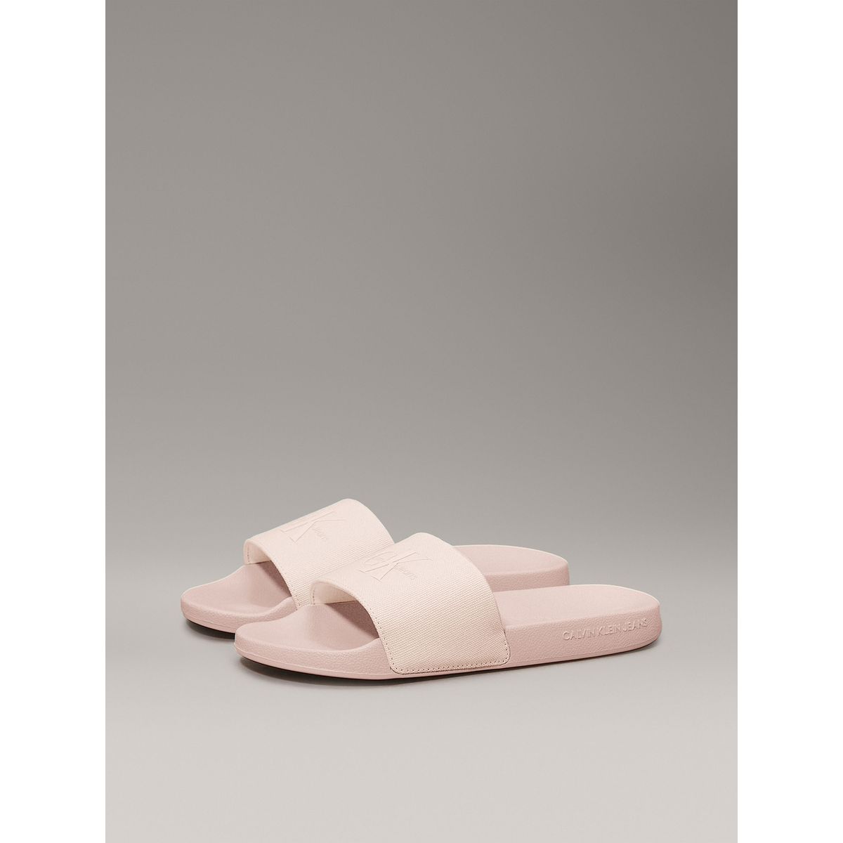 CALVIN KLEIN - Sandalias de Lona Monogram Rosado Calvin Klein
