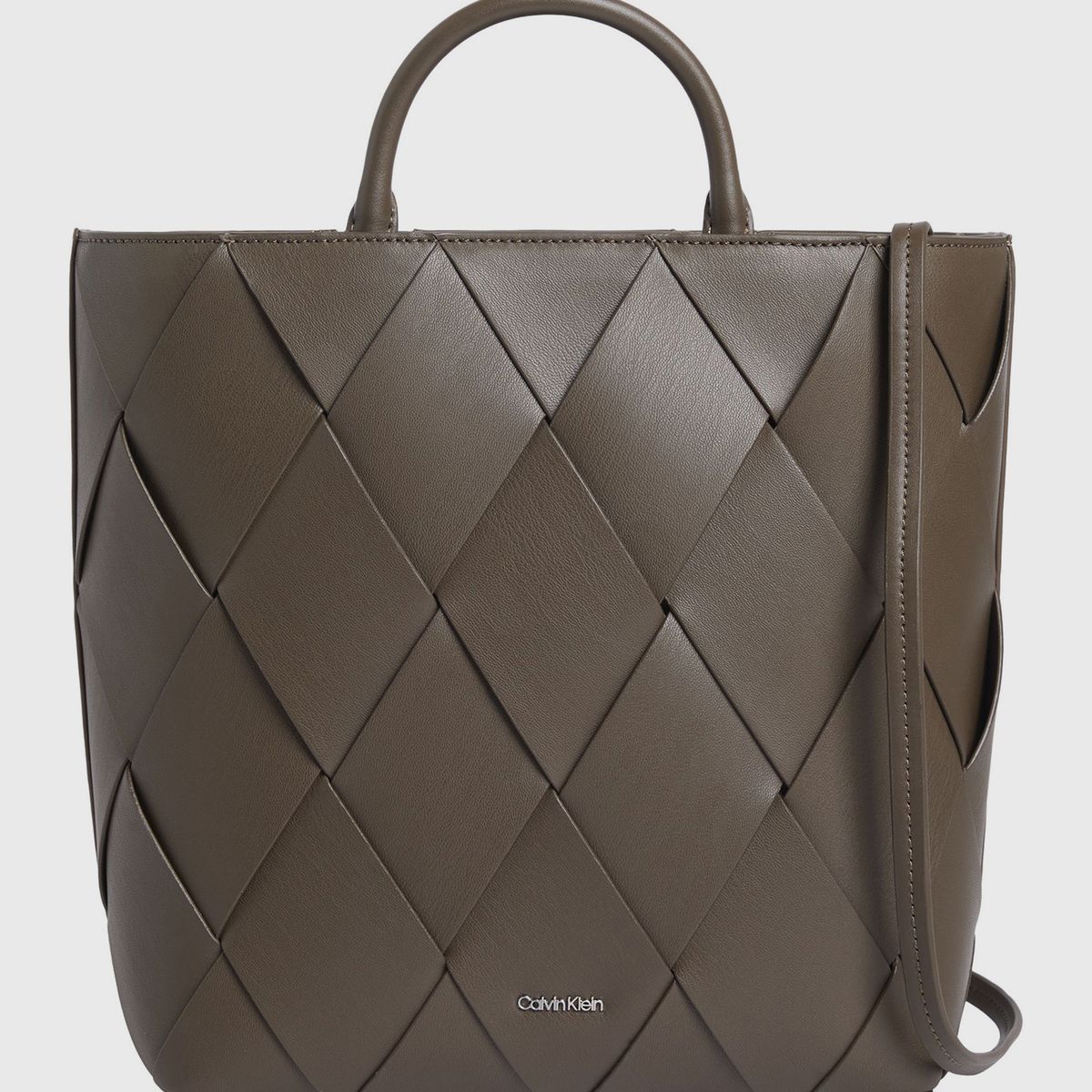 CALVIN KLEIN - Cartera Tote Ck Woven Cafe Calvin Klein