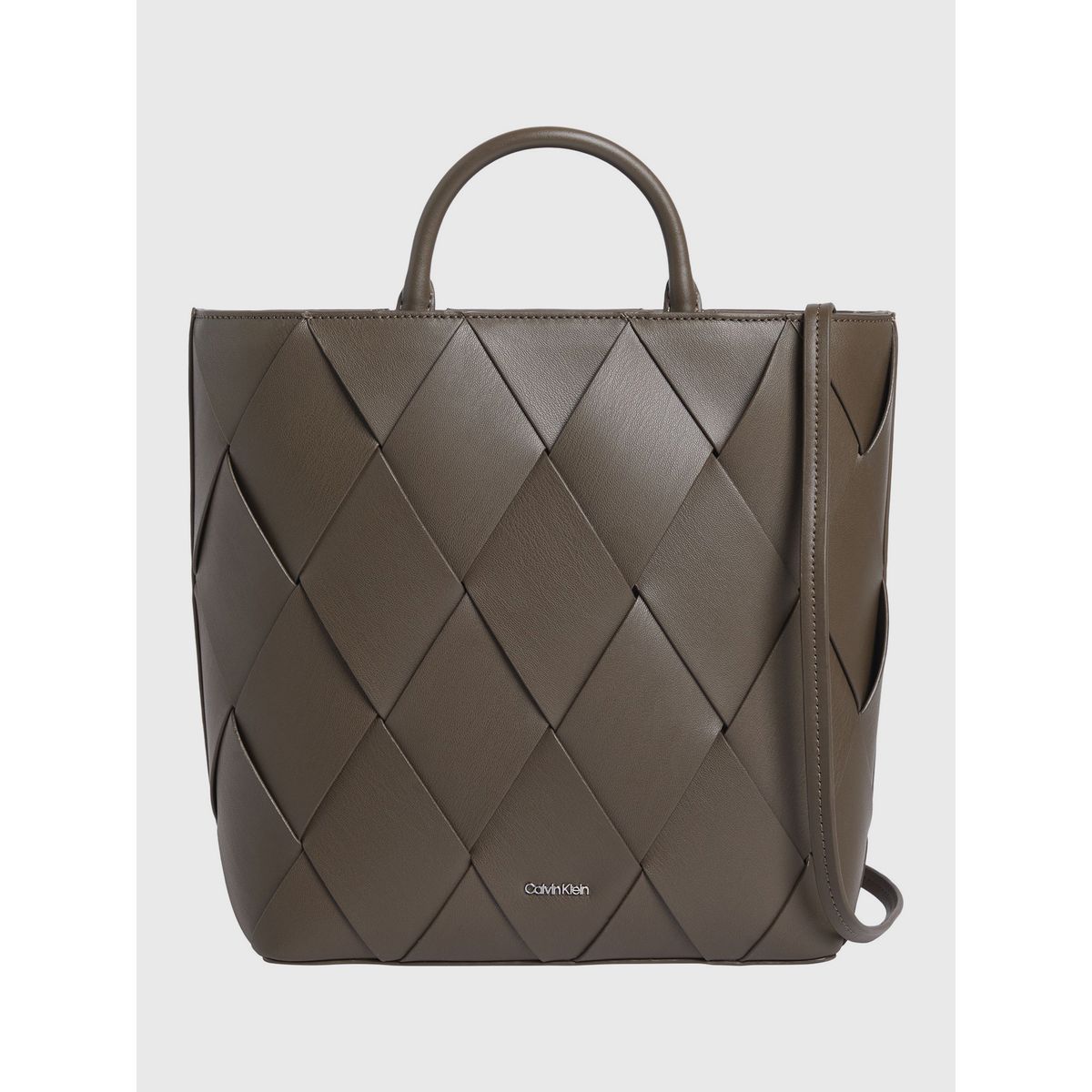 CALVIN KLEIN - Cartera Tote Ck Woven Cafe Calvin Klein