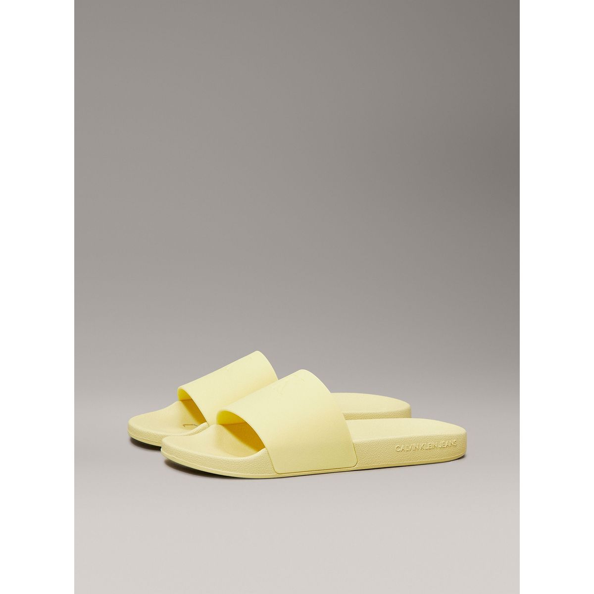 CALVIN KLEIN - Sandalias Slide Monogram Amarillo Calvin Klein