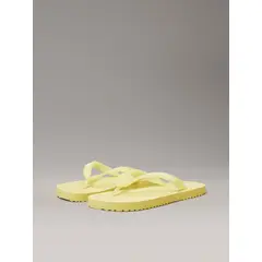 CALVIN KLEIN - Sandalias Transparente con Logo Amarillo