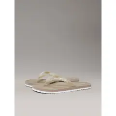 CALVIN KLEIN - Sandalias Classic con Logo Beige