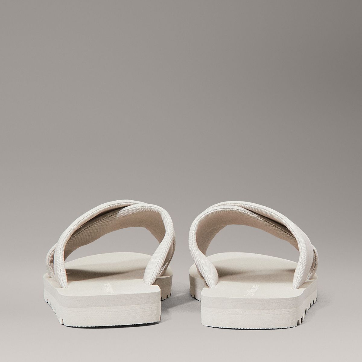 CALVIN KLEIN - Sandalias de Lona Cross Gris Calvin Klein