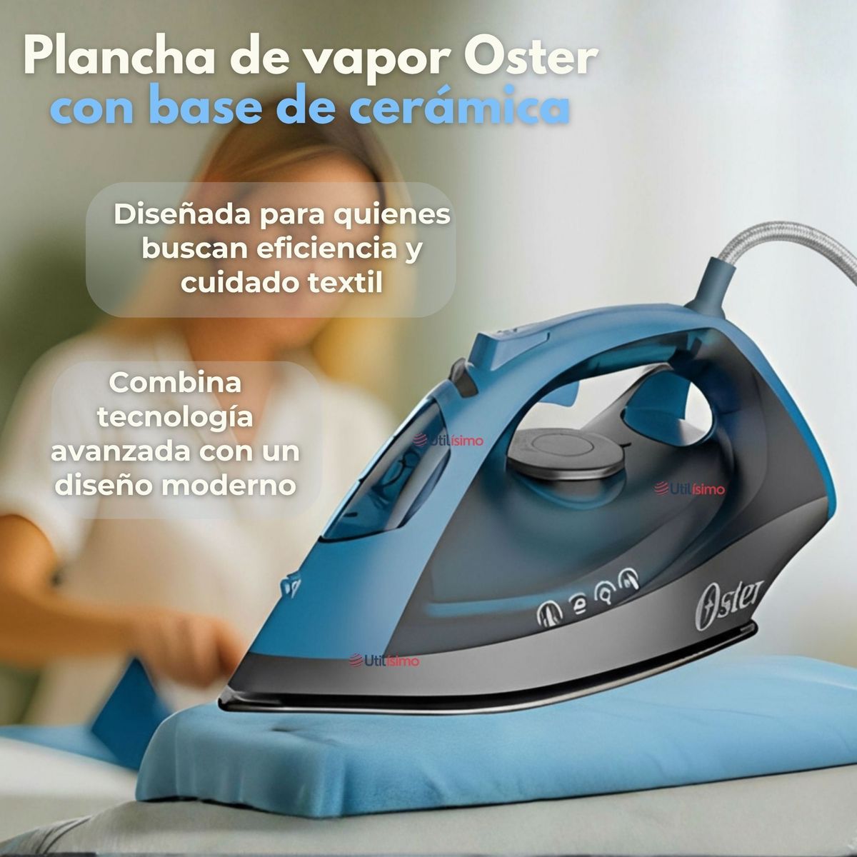 OSTER - Plancha de vapor Oster® con base de cerámica GCSTBS6052