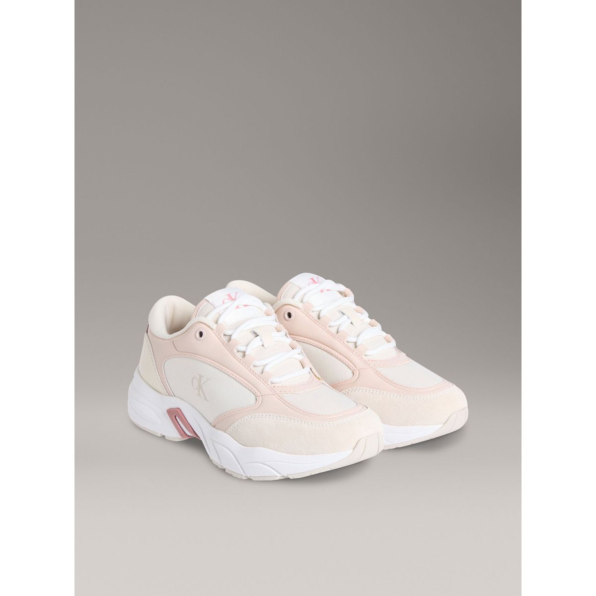 CALVIN KLEIN - Zapatillas de Cuero Retro Rosado Calvin Klein