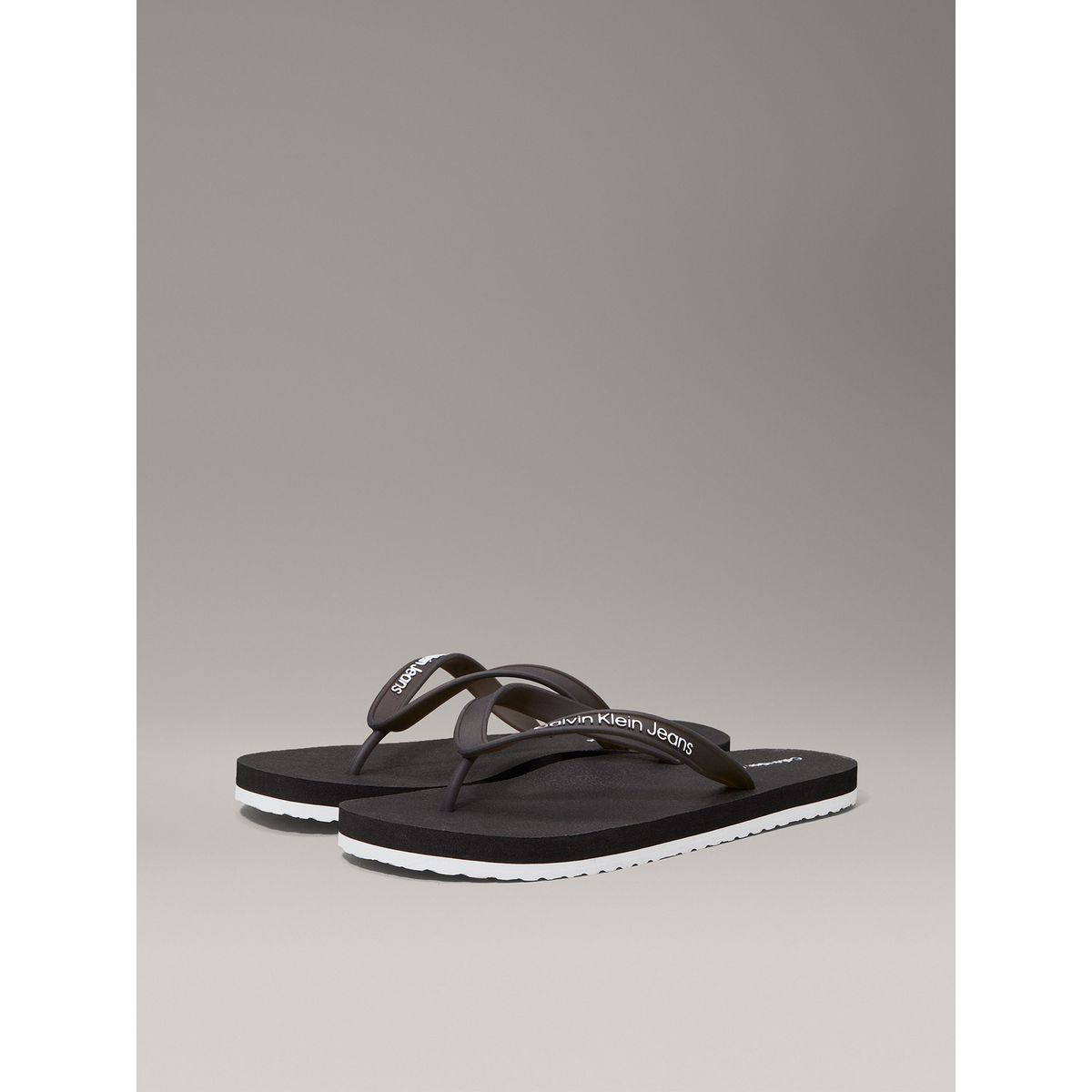 CALVIN KLEIN - Sandalias Classic con Logo Negro Calvin Klein