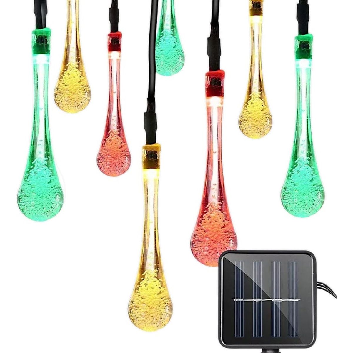 GENERICO - Luces Guirnalda Solar Exterior Luces Navidad Rgb 20led 5m