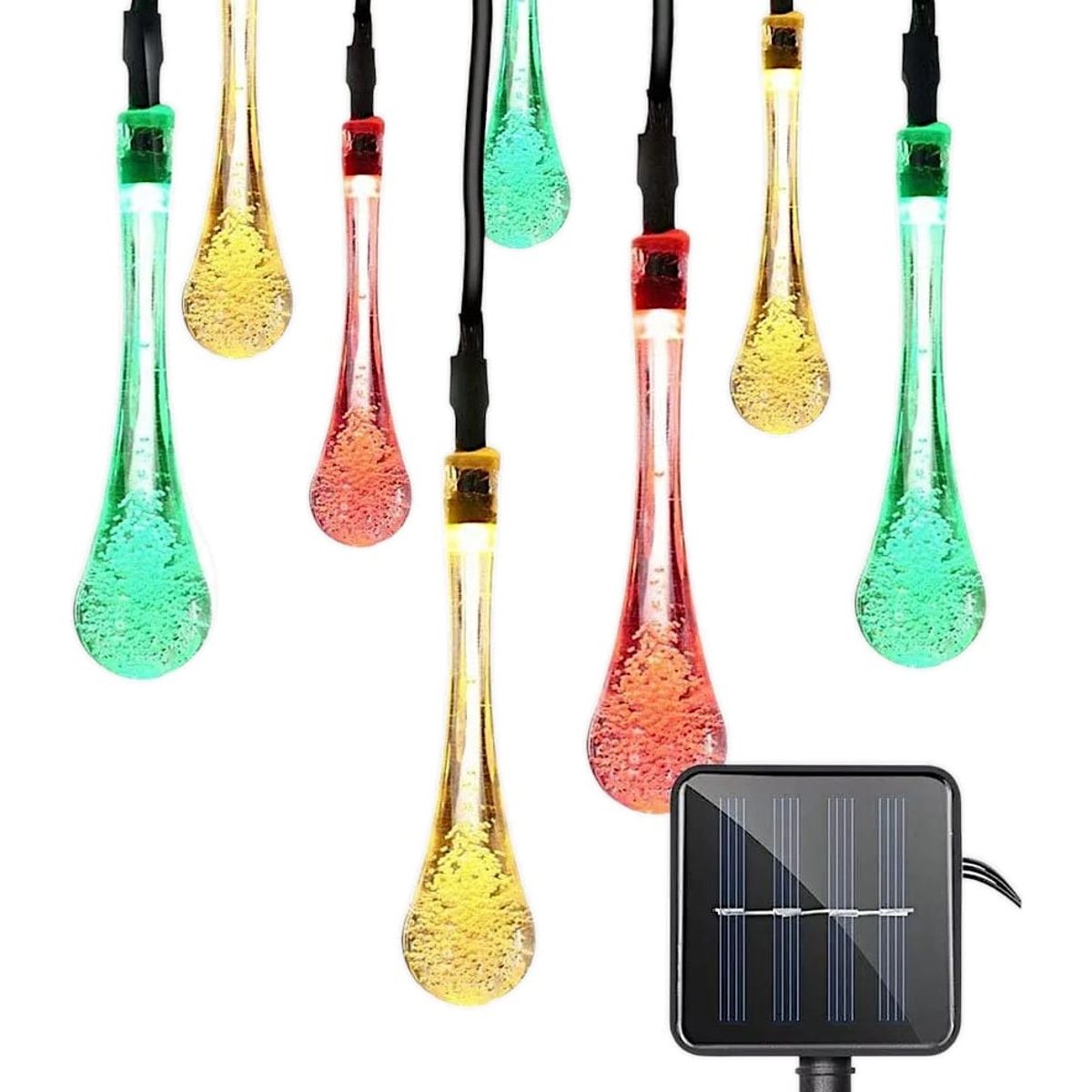 GENERICO - Luces Guirnalda Solar Exterior Luces Navidad Rgb 20led 5m