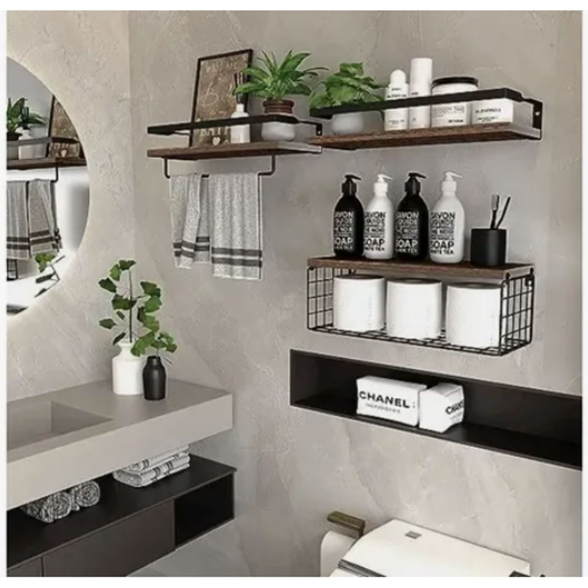 GENERICO - Repisas Flotantes Para Montaje En Pared Kit X3 Estantes