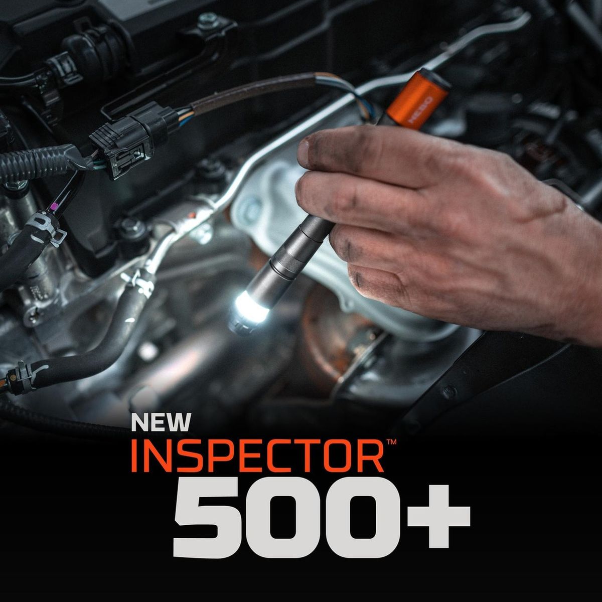 NEBO - Linterna de Bolsillo Recargable / Pilas NEBO Inspector 500+ Lúmenes