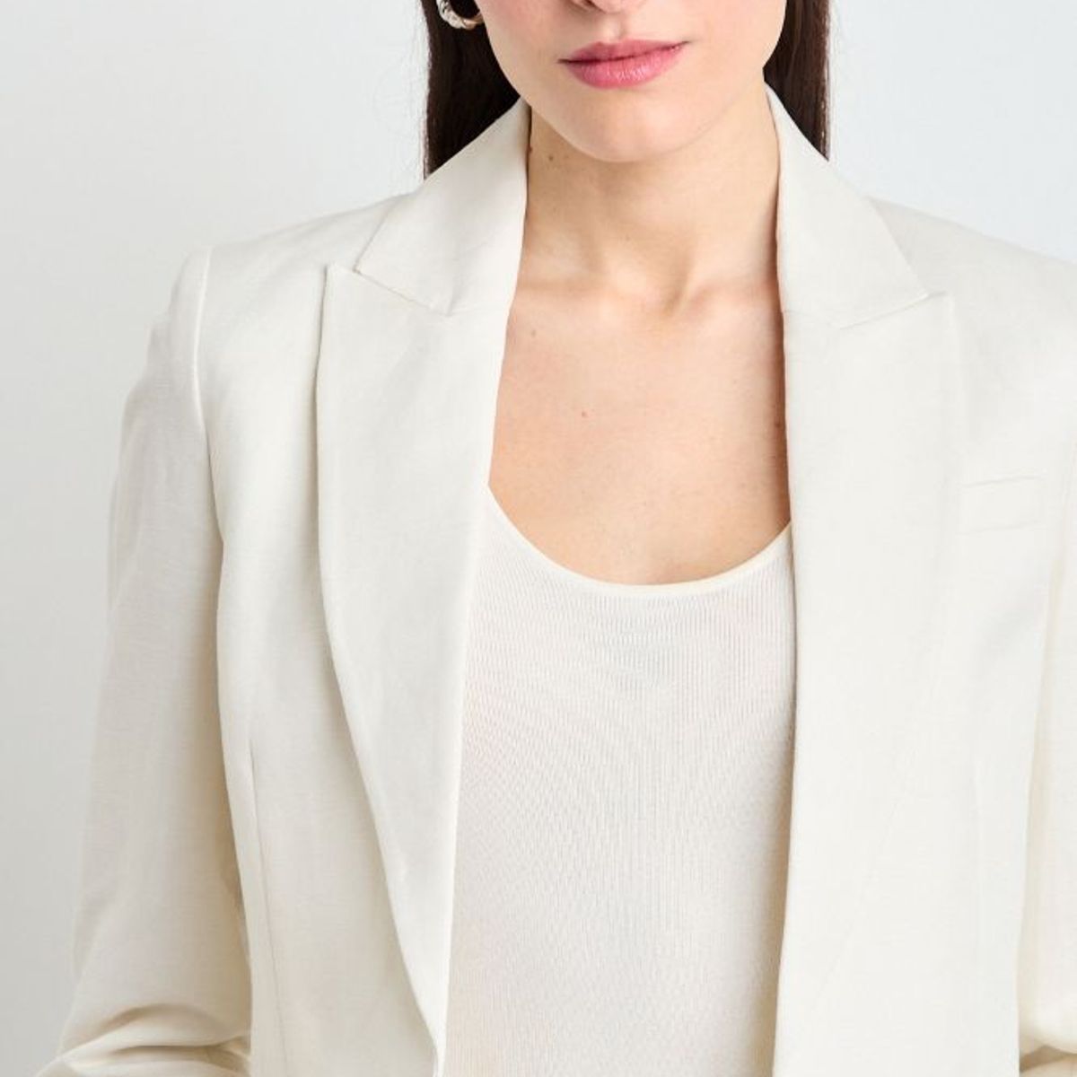 IO - Blazer Liso Mujer Crudo Io