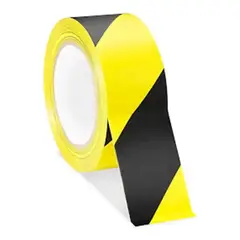 METALFER - Cinta Demarcadora Amarilla/negra 33 Mtsx50mm Embalaje 72 Und