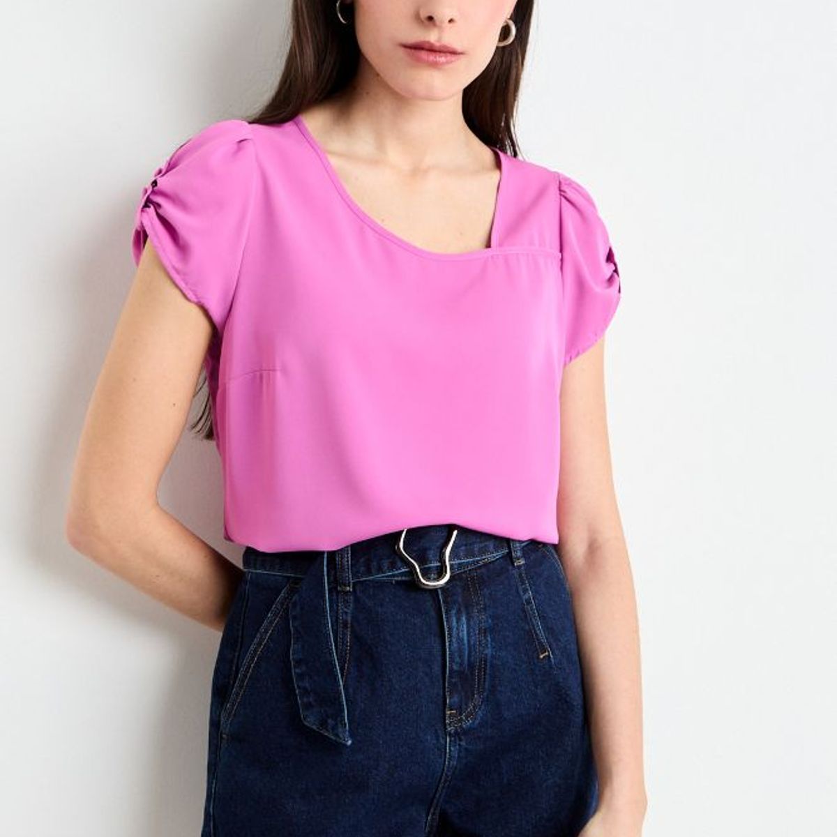 IO - Blusa Lisa Mujer Morado Io