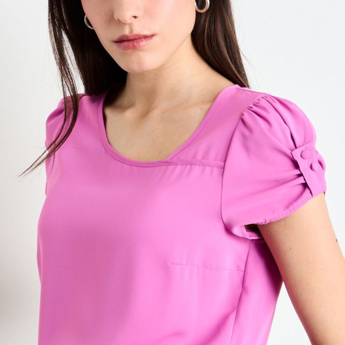 IO - Blusa Lisa Mujer Morado Io