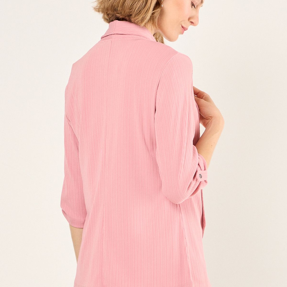 MA GRIFFE - Tapado Abierto Mujer Rosa Magriffe