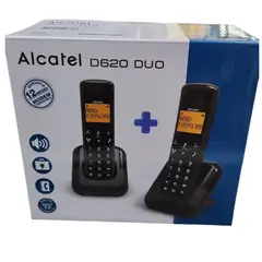 ALCATEL - Teléfono E620 Duo- 2 Auriculares Inalambricos - Negro