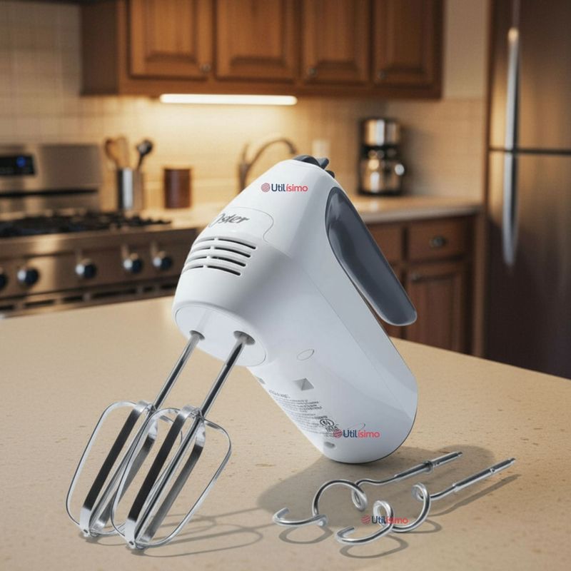 OSTER - Batidora de mano Oster® blanca 6 velocidades y función turbo FPSTHM3532