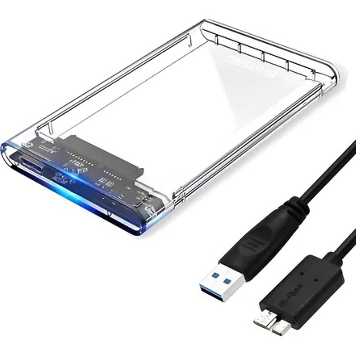 GENERICO - Carcasa externa 2.5″ USB 3.0 + compatible con HDD/SSD SATA 2.5”