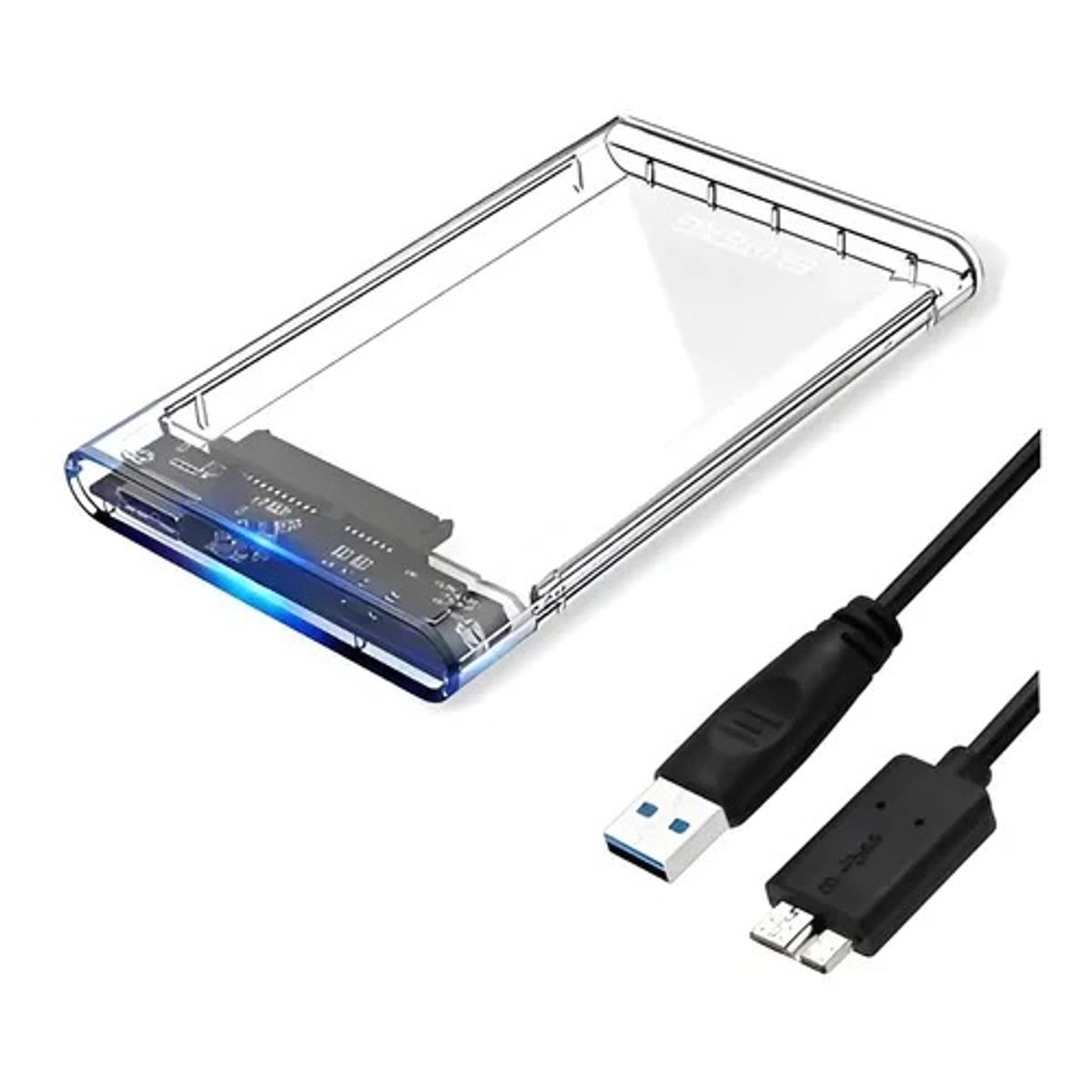 GENERICO - Carcasa externa 2.5″ USB 3.0 + compatible con HDD/SSD SATA 2.5”