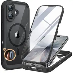 GENERICO - Carcasa 360° Para Iphone 17 Antigolpes Negro