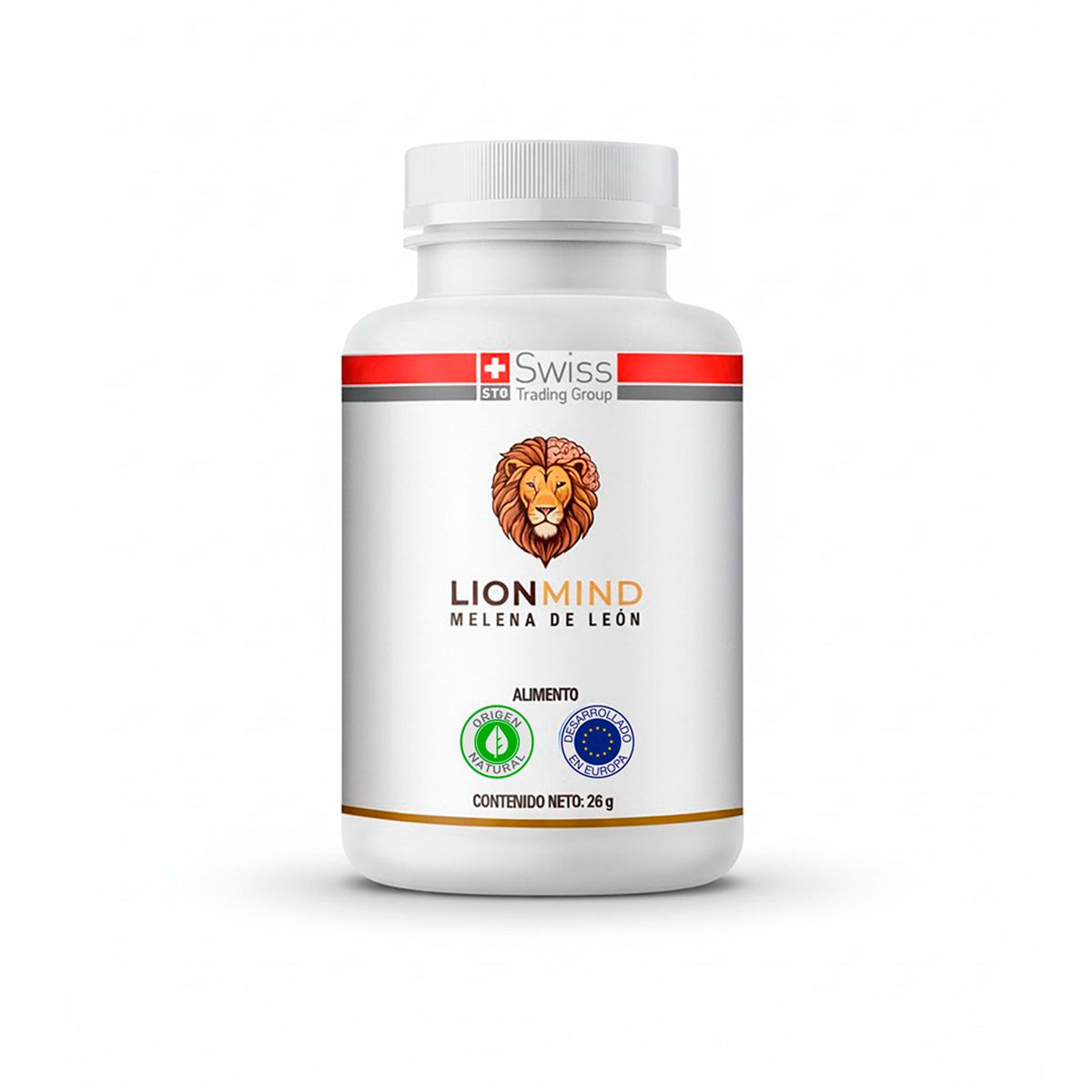 LIONMIND MELENA DE LEÓN - Melena de León Suplemento Natural LionMind Activa tu Cerebro más Memoria Hongo 2 meses