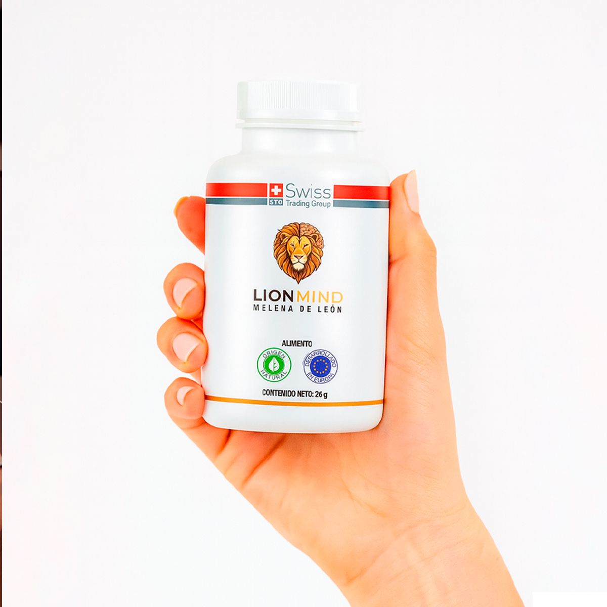 LIONMIND MELENA DE LEÓN - Melena de León Suplemento Natural LionMind Activa tu Cerebro más Memoria Hongo 2 meses