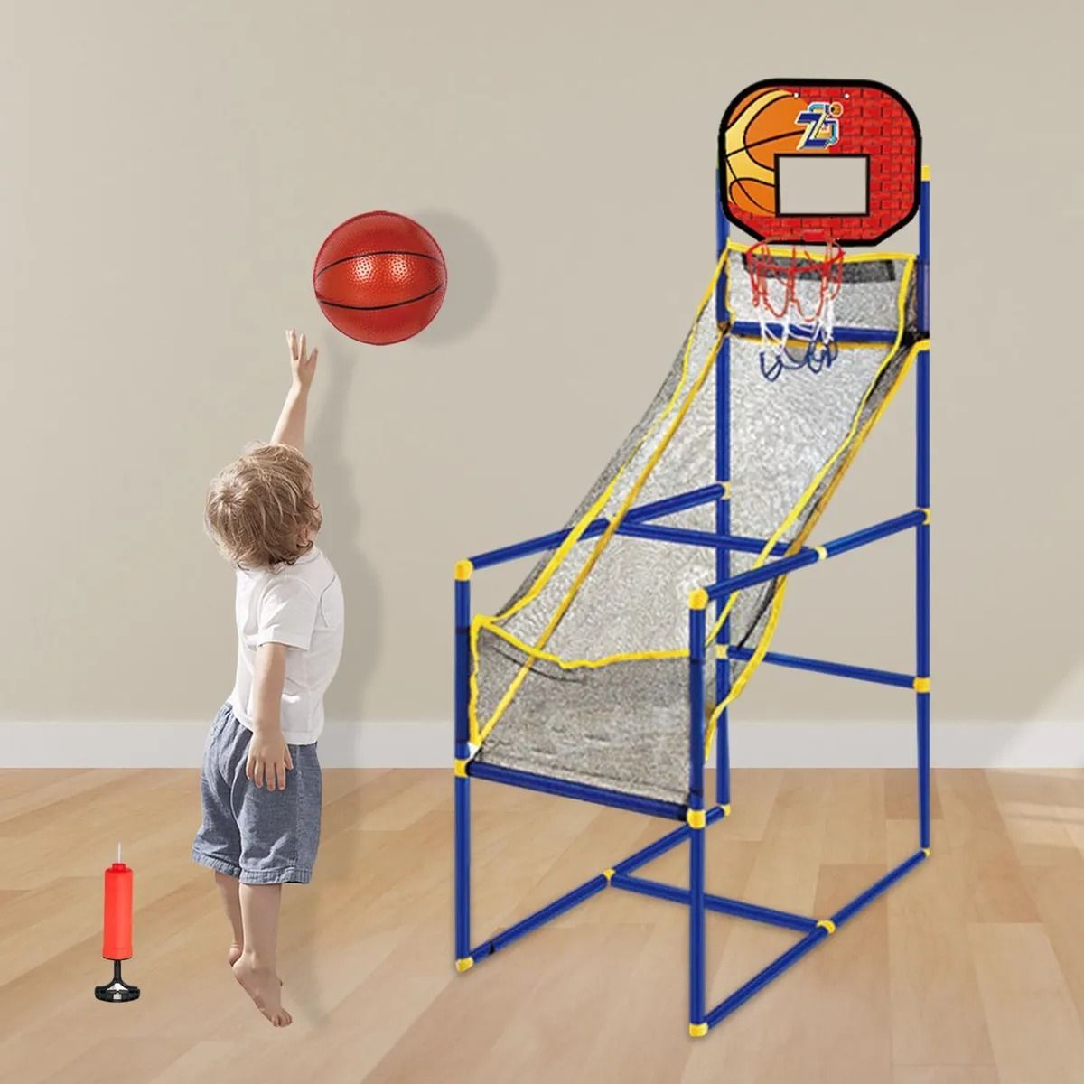GENERICO - Juego De Aro De Baloncesto Para Niñosinflador + Balon