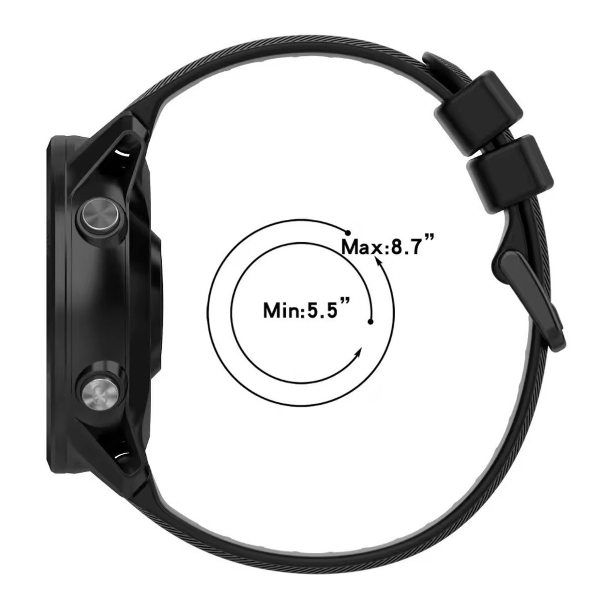 GENERICO - Correa Para Garmin Forerunner 965 955 945 935 745 22mm Azul Marino