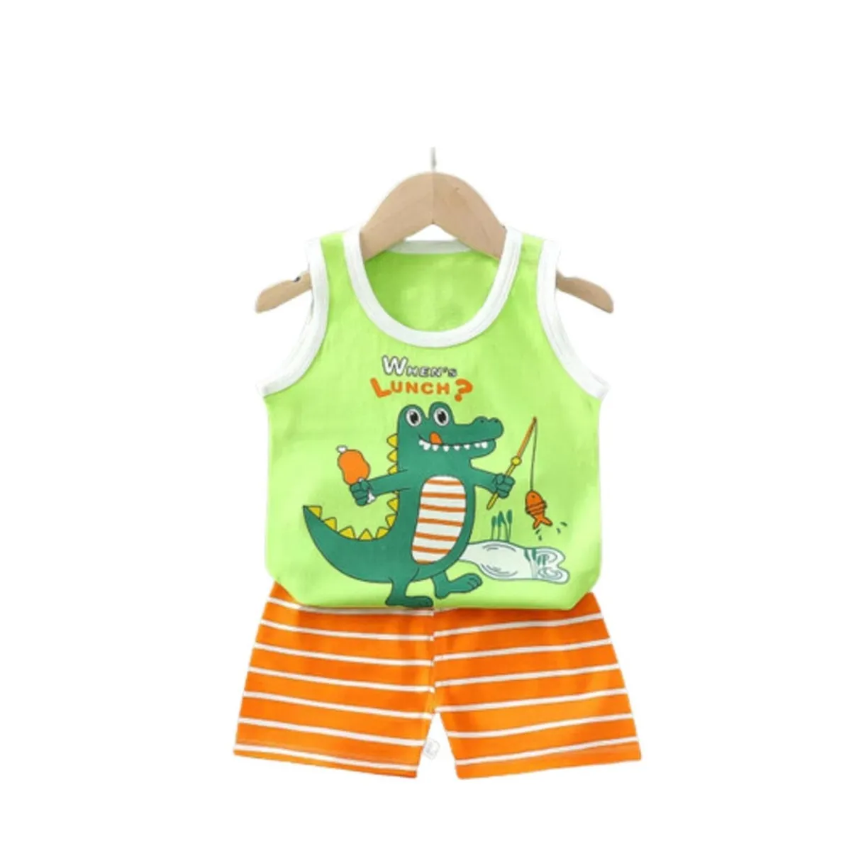 KIVARA - Polera Short Niño Conjunto Algodon Verano Yakare