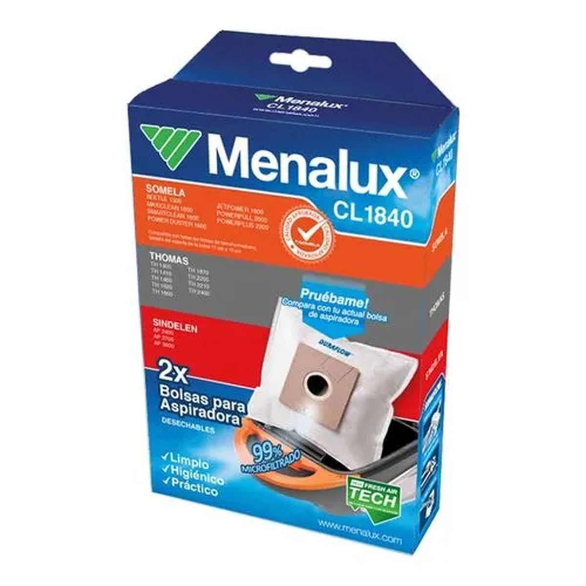 ELECTROLUX - Pack Bolsas Filtros Aspiradora 2 Un