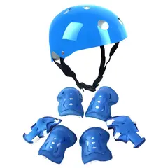 GENERICO - KIT DE PROTECCIÓN INFANTIL PARA PATINES AZUL