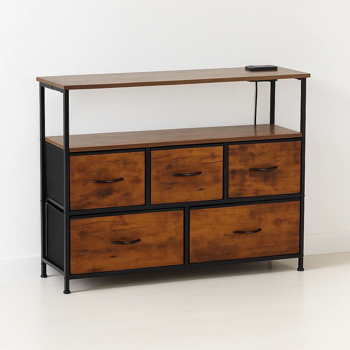 KLIK - Mueble Organizador Metalik Estilo Industrial - Rústico