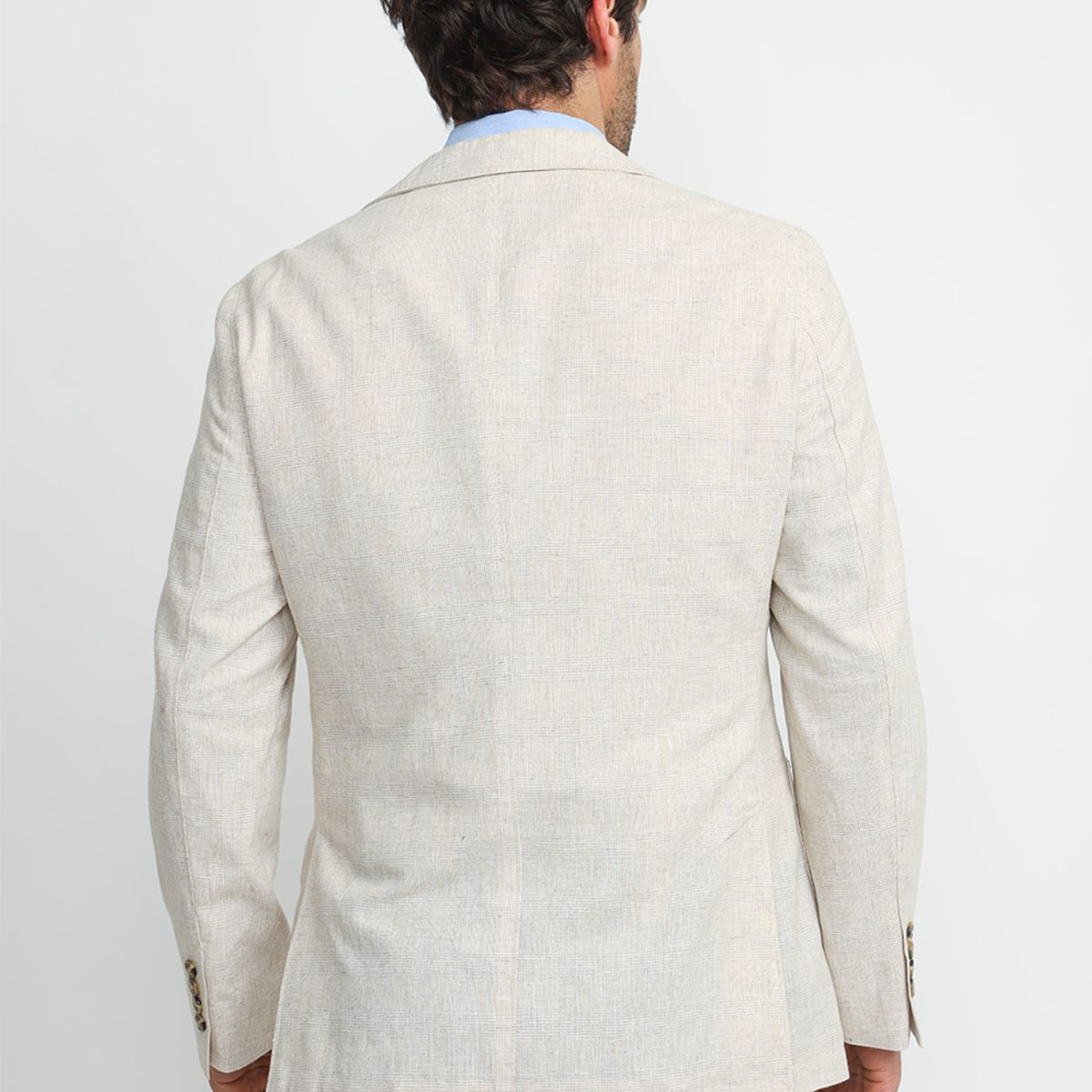 TRIAL - Chaqueta Hombre Lino Algodón Caden Beige
